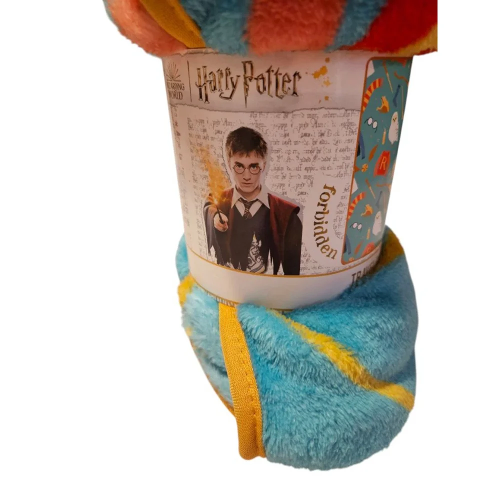 Harry Potter Multicolor Travel Blanket 40 in. x 50 in NEW